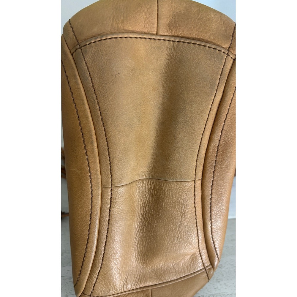J.Crew Womens Tan Brown Leather Tassel Satchel‎ Shoulder Bag Handbag Fall Classy - Picture 8 of 8